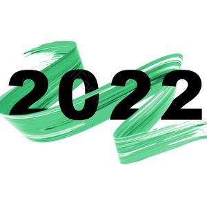 2022 庆祝 墨水 颜料 字体 水彩 环绕 螺旋