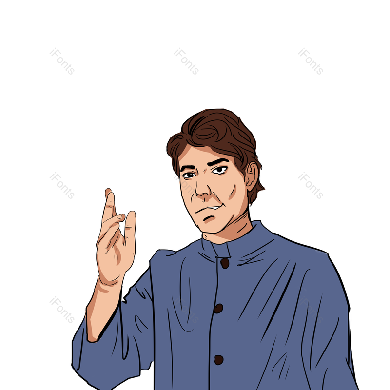 蓝色图片,人物元素,PNG,免抠素材