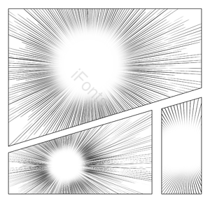 波普风格线条 漫画线条 元素 漫画风 加速线条