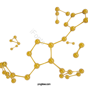 分子 结构 玻璃质感 黄色 3d 立体 医学 科学