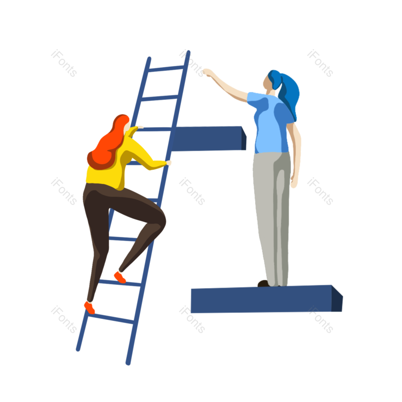 蓝色图片,动画片元素,合作PNG,商务免抠素材