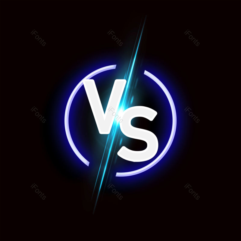 比赛图片,vs元素,灯光效果PNG,Vs字体免抠素材