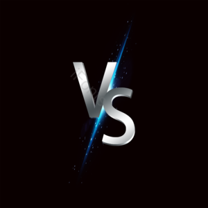 战斗 VS 挑战 相对的 比赛 vs字体 对比 剪贴画