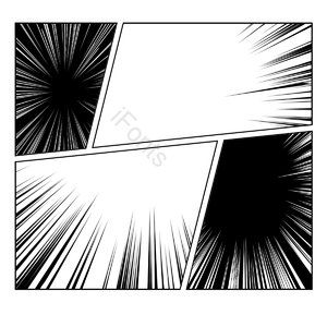 手绘 切口 窗口 速度线 分镜 线条 漫画 波普风格