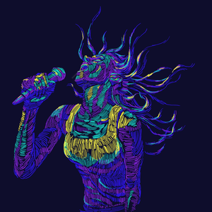 惊叫 优雅的头发 兴奋 狂喜 休克 剪贴画 线剪贴画 彩色剪贴画