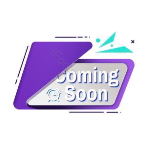 个性 comingsoon 标签 广告 彩色 质感 渐变 卡通