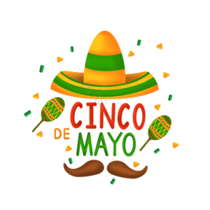 胡子 墨西哥 五月五 cinco de mayo 帽子 彩带
