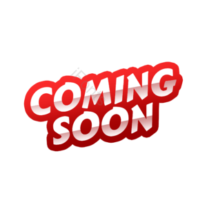 手绘 敬请关注 comingsoon 红色 创造性的 推广 广告 卡通