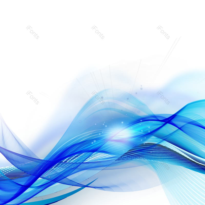 曲线图片,灯光效果元素,镜头光晕PNG,蓝色抽象免抠素材