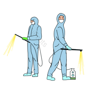 防护服 消毒器 covid-19 2019-ncov corona virus 病毒 卡通