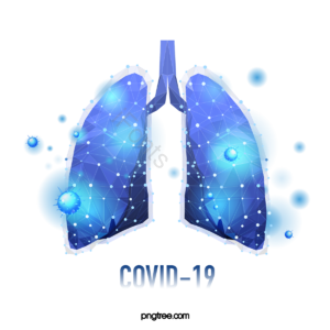 covid-19 2019-ncov corona virus 病毒 肺部 肺炎 蓝色