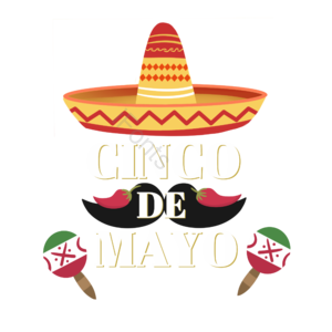 墨西哥 有创意的 五月五 字体 节日 装饰 帽子 cinco