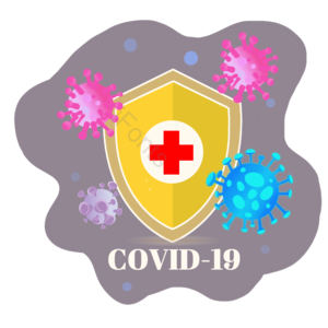 病毒 防护 盾牌 corona virus 2019-ncov covid-19 卡通