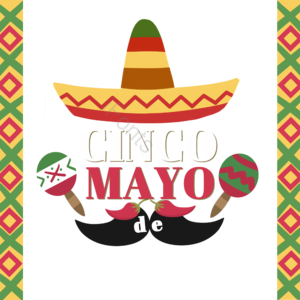 有创意的 五月五 插画 cinco de mayo 节日 假期