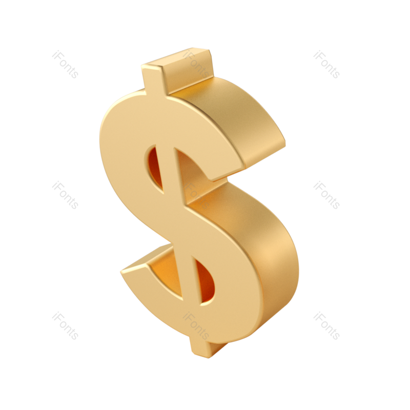 美元图片,美元符号元素,金色闪光PNG,游戏免抠素材