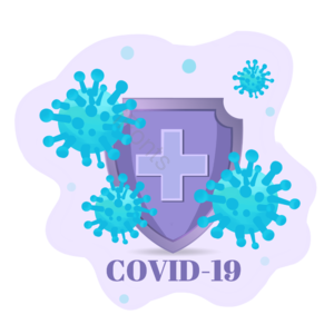 病毒 防护 盾牌 手绘 装饰 corona virus 2019-ncov