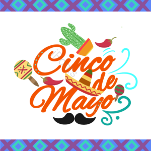 手绘 墨西哥 花纹 五月五 假日 cinco de mayo