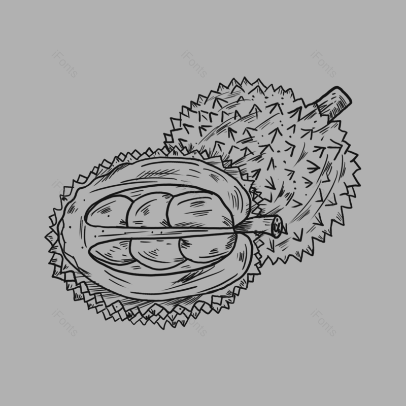 卡通插画图片,水果元素,美味PNG,水果线描免抠素材