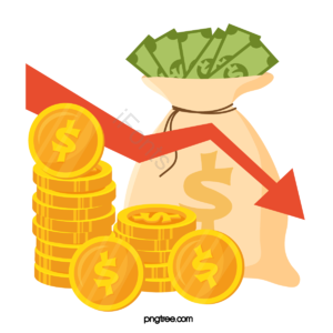 钱袋 下降 美金币 美金 金币 美元 贬值 货币