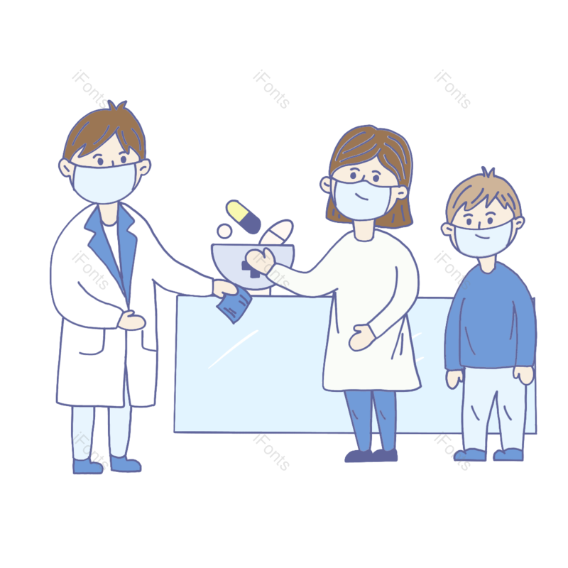 蓝色图片,桌面元素,动画片PNG,病毒免抠素材