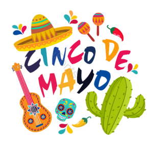 吉他 仙人掌 五月五 cinco de mayo 辣椒 节日