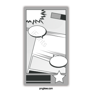 灰色 白云 气泡 漫画风 边框 instagram comic 卡通