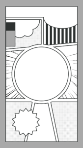 instagram comic 风格 装饰 漫画 创意 边框 卡通
