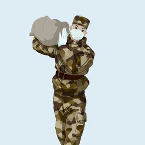 军装 部队 运输用品 使命 保护器 前进 士兵剪贴画 谢谢你冠状病毒的帮助者