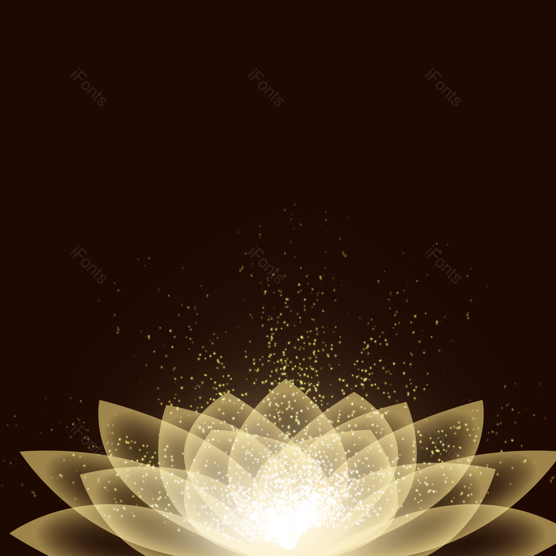 化妆品图片,莲花元素,发光的PNG,免抠素材