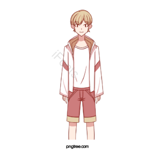 男孩 孩子 顽童 可爱 插画风格 简笔画 卡通男孩 短发男孩