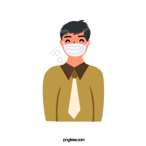 男人 工作 防疫 隔离 工程师 上班 扁平化人物 人物
