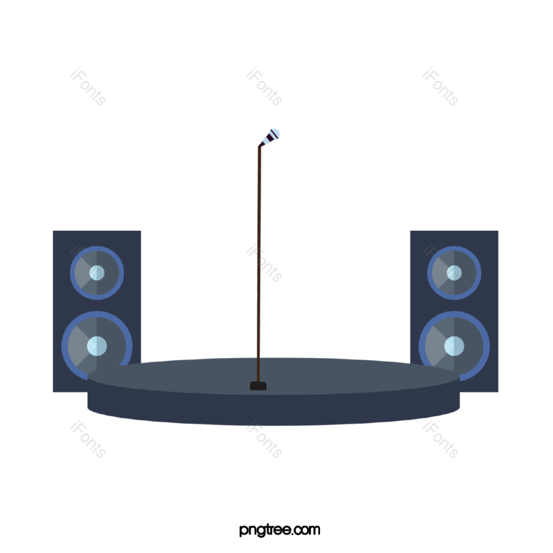蓝色图片,音乐元素,红色PNG,免抠素材
