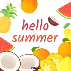 夏 夏天 夏令 夏季 水果 西瓜 菠萝 椰子