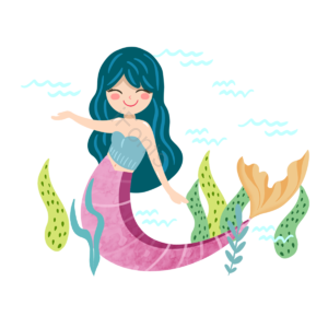 绿色 黄色 美人鱼 海草 海洋 动物 尾巴 内衣
