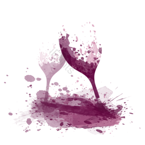 高脚杯 酒杯 水花 酒红色 红酒 水渍 喷溅 红色系