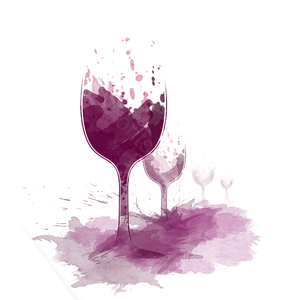红酒 酒杯 水花 酒渍 笔触 轮廓 创意 酒红色
