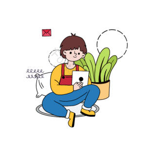 仙人掌 卡通 手绘 粉红色 家 计算机 植物 办公室