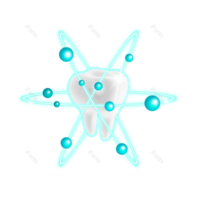立体图片,牙齿元素,护理PNG,3D免抠素材