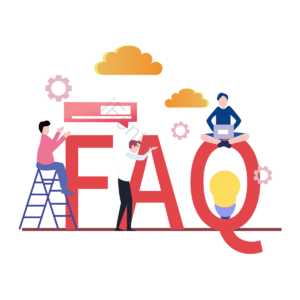 手绘 粉色 faq 植物 办公 远程 工作 商务