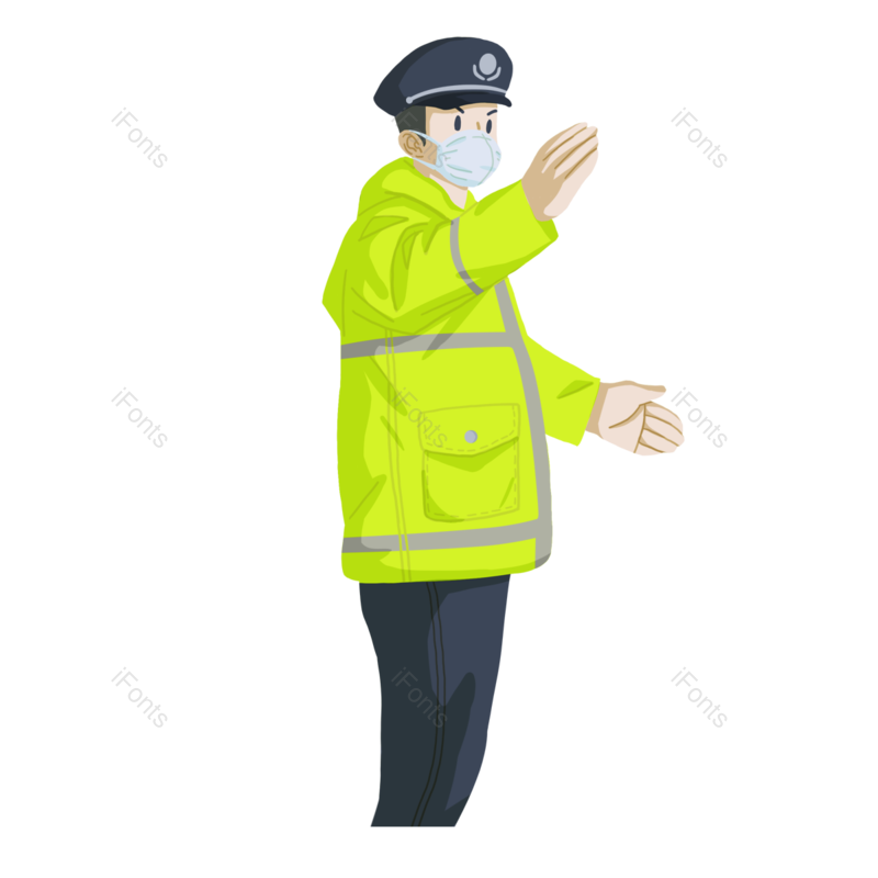 卡通插画图片,口罩元素,戴口罩PNG,免抠素材