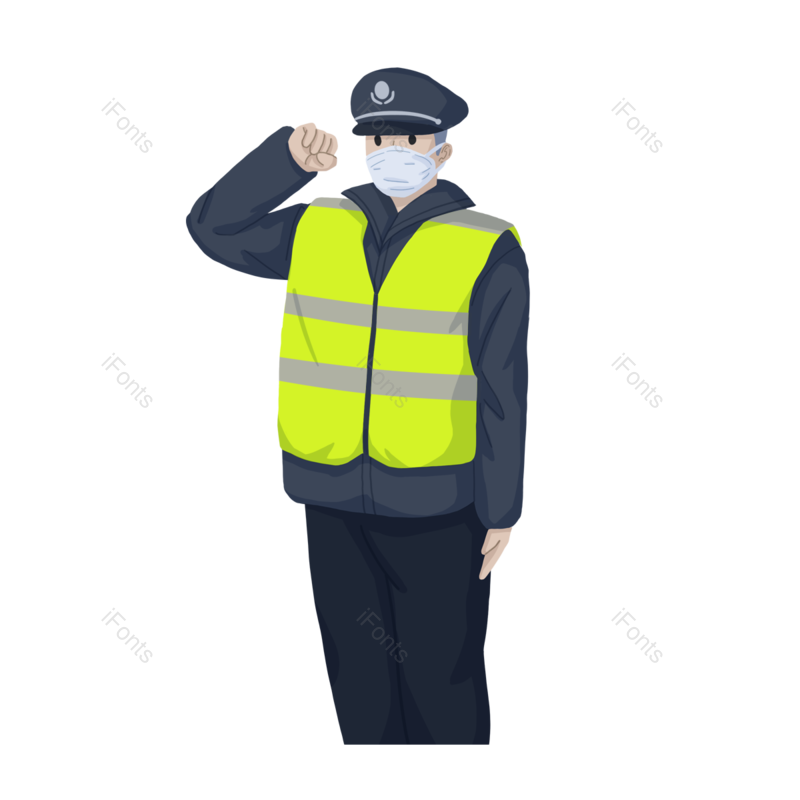 卡通插画图片,口罩元素,戴口罩PNG,健康免抠素材