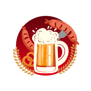 卡通 德国 啤酒节 烤肠 oktoberfest 文化 手绘 快乐