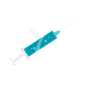 针管插画 黄色药水 注射器 刻度 医用 医院 打针 针头