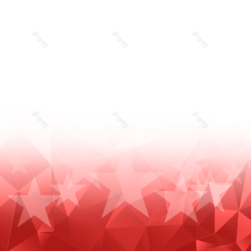 几何图片,星星元素,渐变底纹PNG,红色免抠素材