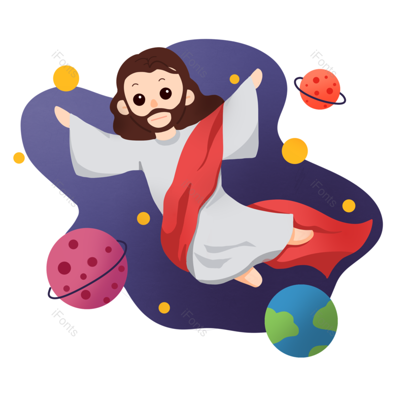 动画片图片,色块元素,地球PNG,宇宙免抠素材