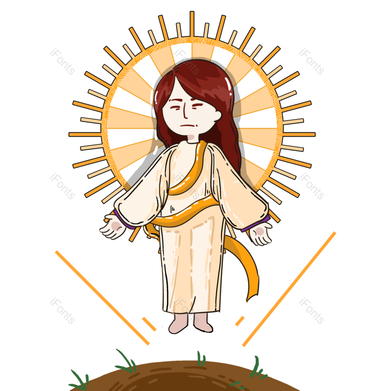 文艺复兴图片,光环元素,动画片PNG,颜色免抠素材