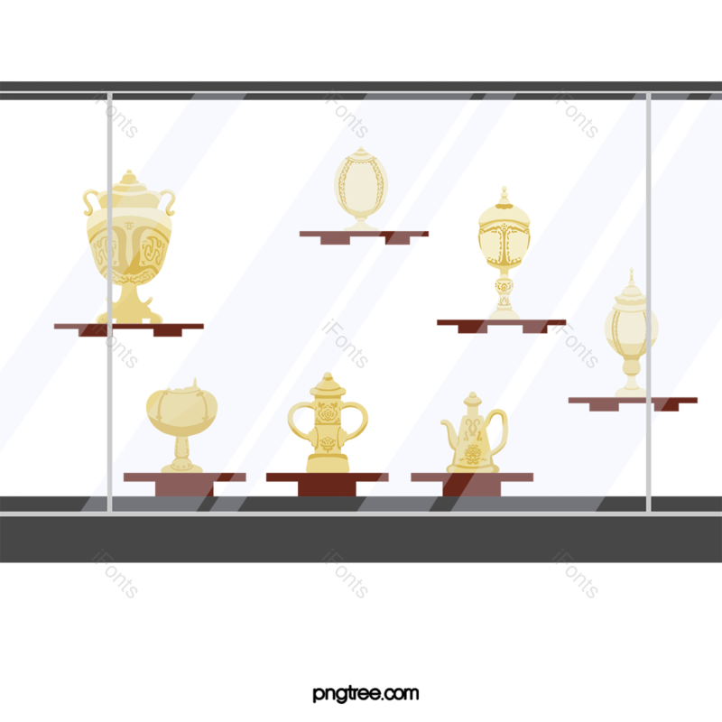 展台图片,瓷器元素,花瓶PNG,免抠素材