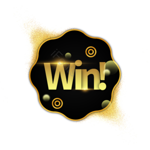 花型 装饰 win 胜利 短句 渐变 金色 文案
