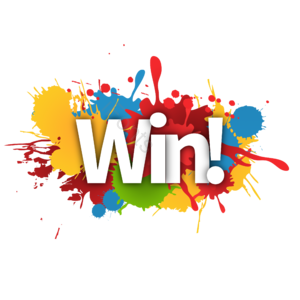 win 短句 水彩 装饰 胜利 文案 成功 卡通