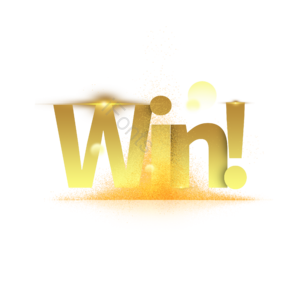 金色 卡通 win 短句 成功 渐变 抽象 庆祝